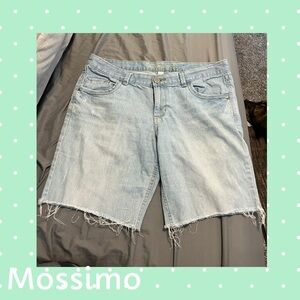 Mossimo Supply Co. Women's Frayed Light Blue Jean Shorts